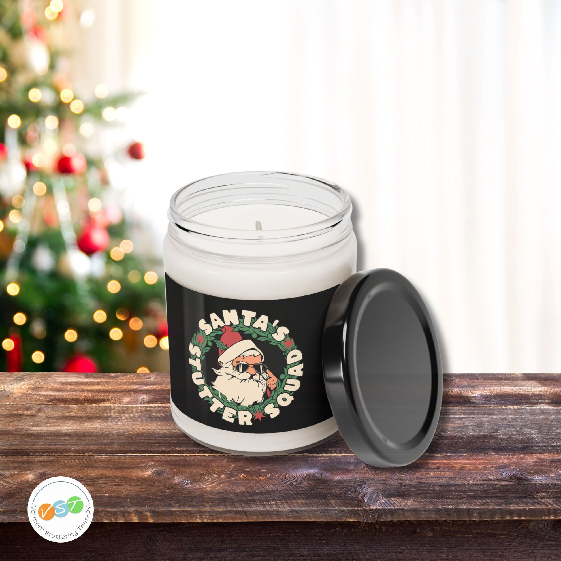 Santa's Stutter Squad Christmas Candle