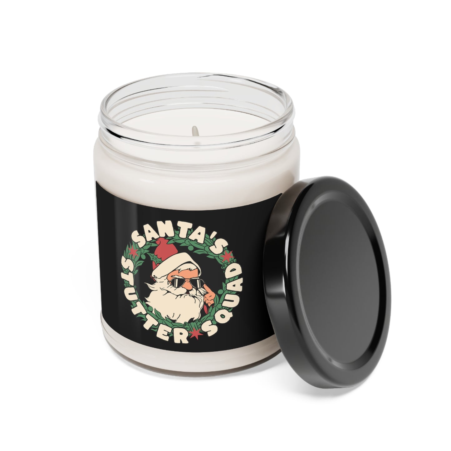 Santa's Stutter Squad Christmas Candle