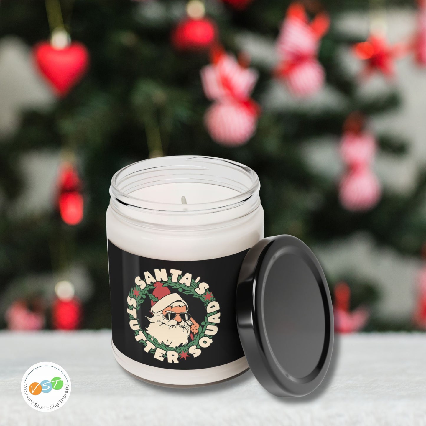 Santa's Stutter Squad Christmas Candle