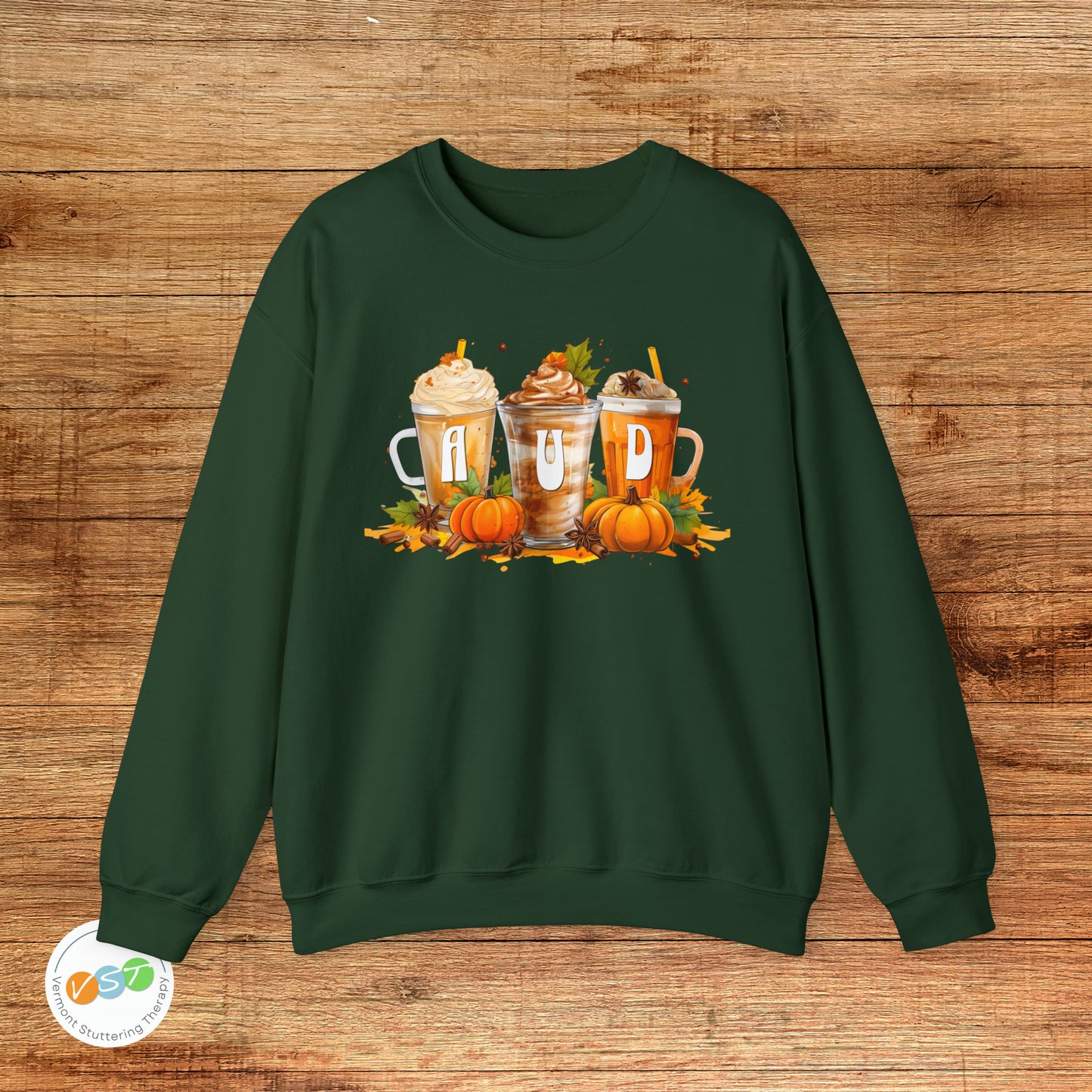 AUD Fall Pumpkin Latte Coffee Sweatshirt Gift