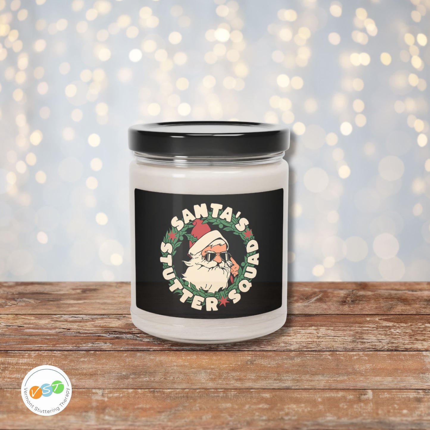 Santa's Stutter Squad Christmas Candle