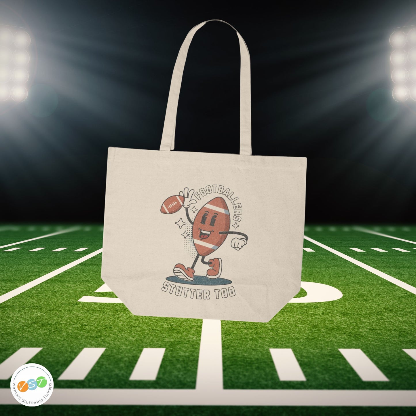 Footballers Stutter Too Canvas Tote
