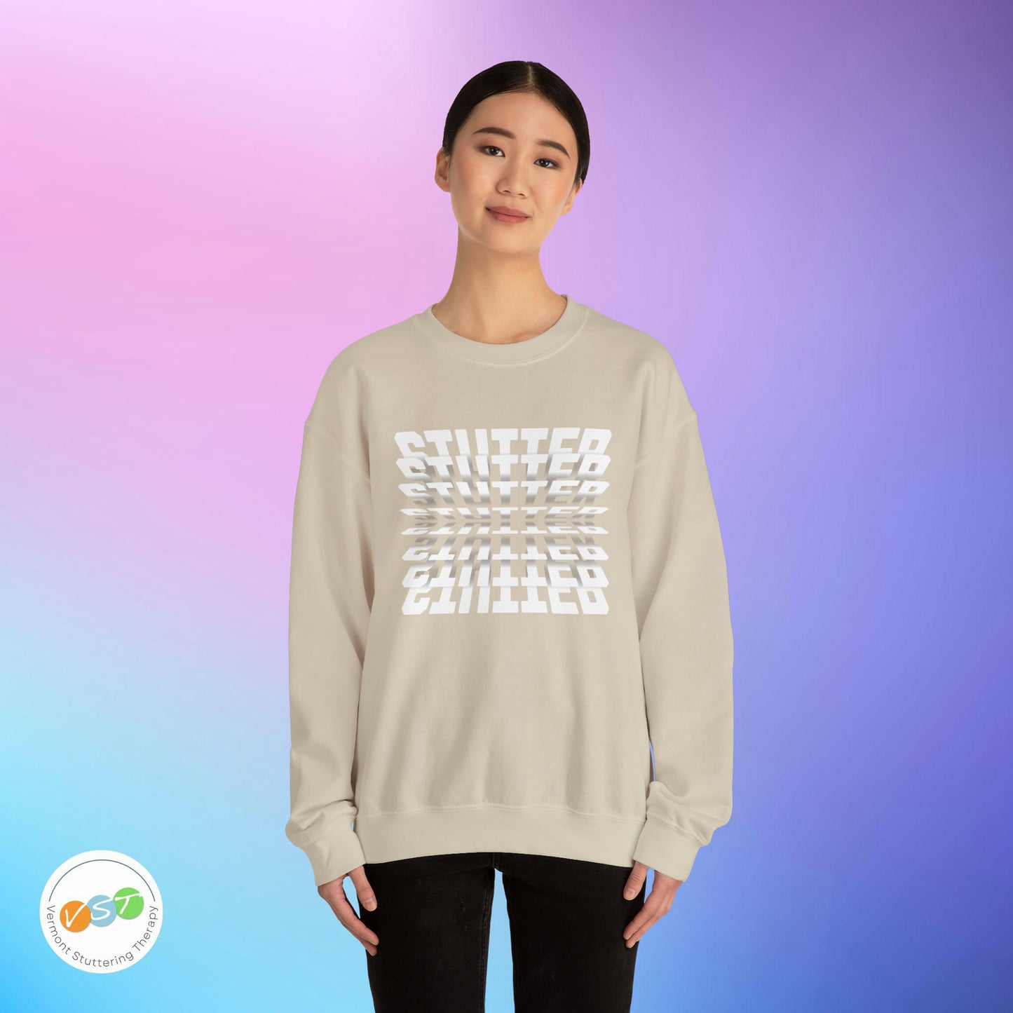 90s Flip Effect Stuttering Sweatshirt