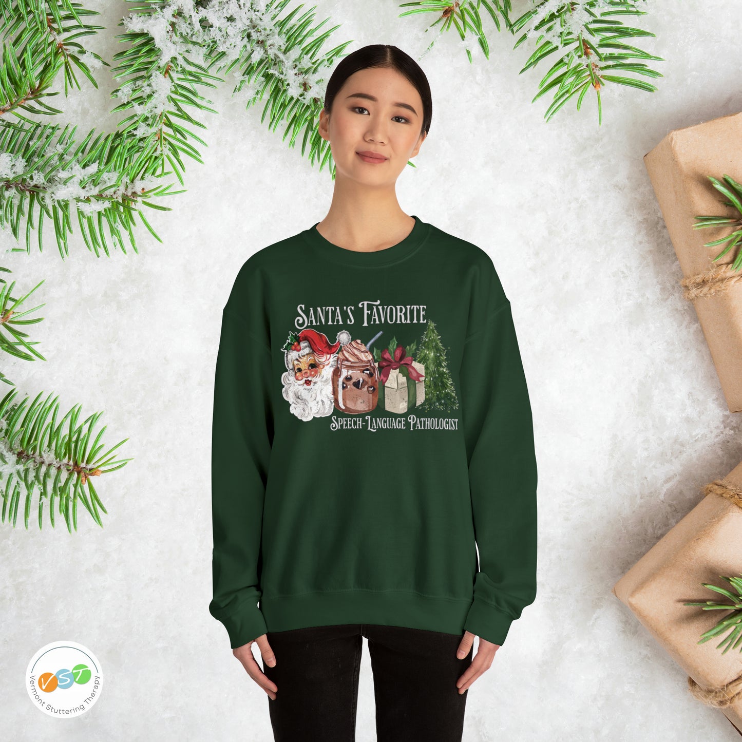 Santa's Favorite SLP Vintage Christmas Sweatshirt