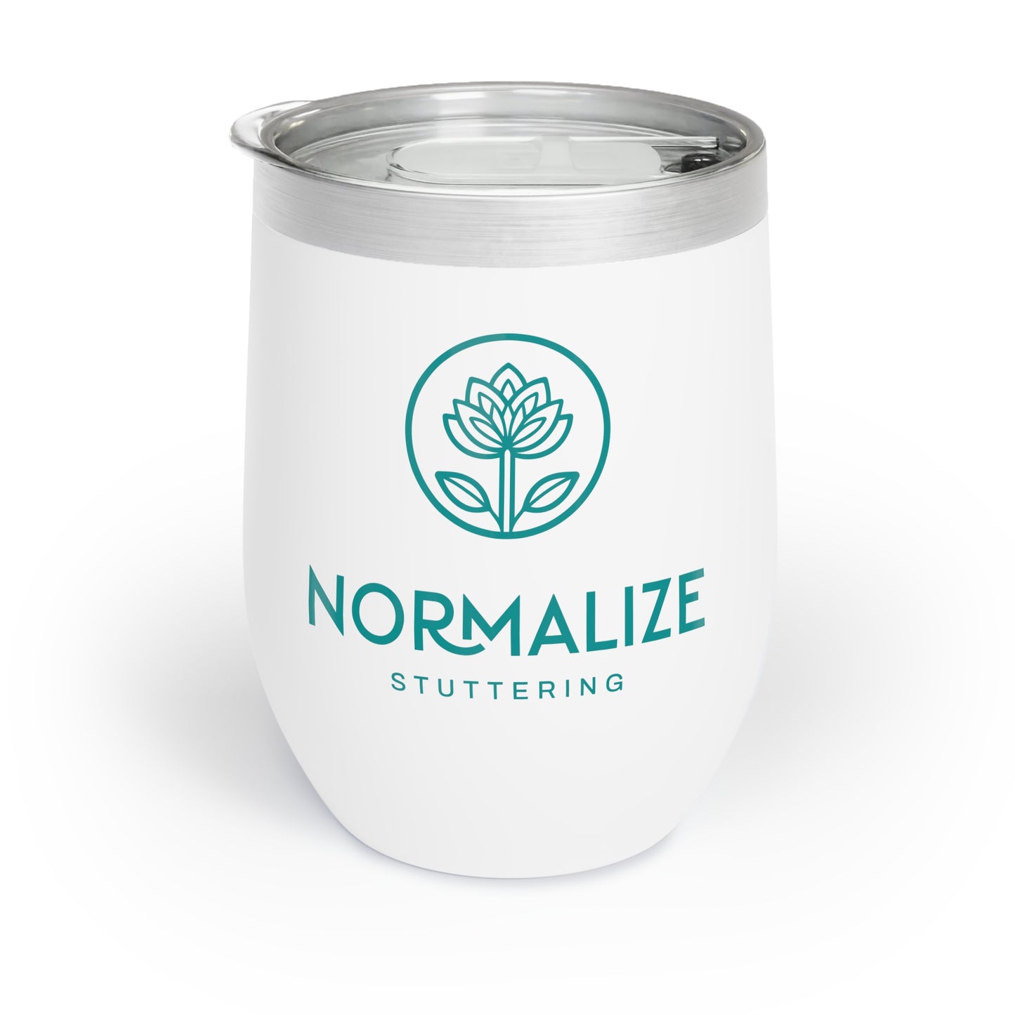 Normalize Stuttering Floral Chill Wine Tumbler with Lid