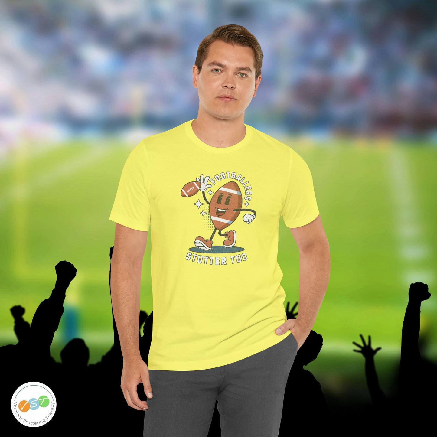 Footballers Stutter Too Retro T-shirt