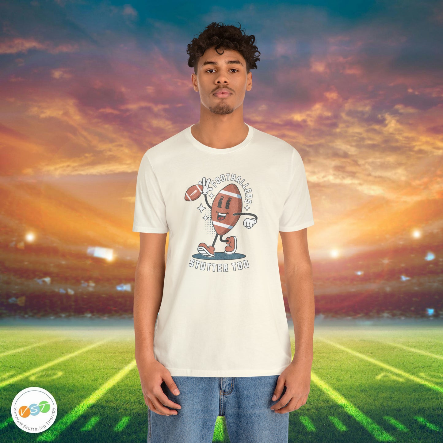 Footballers Stutter Too Retro T-shirt