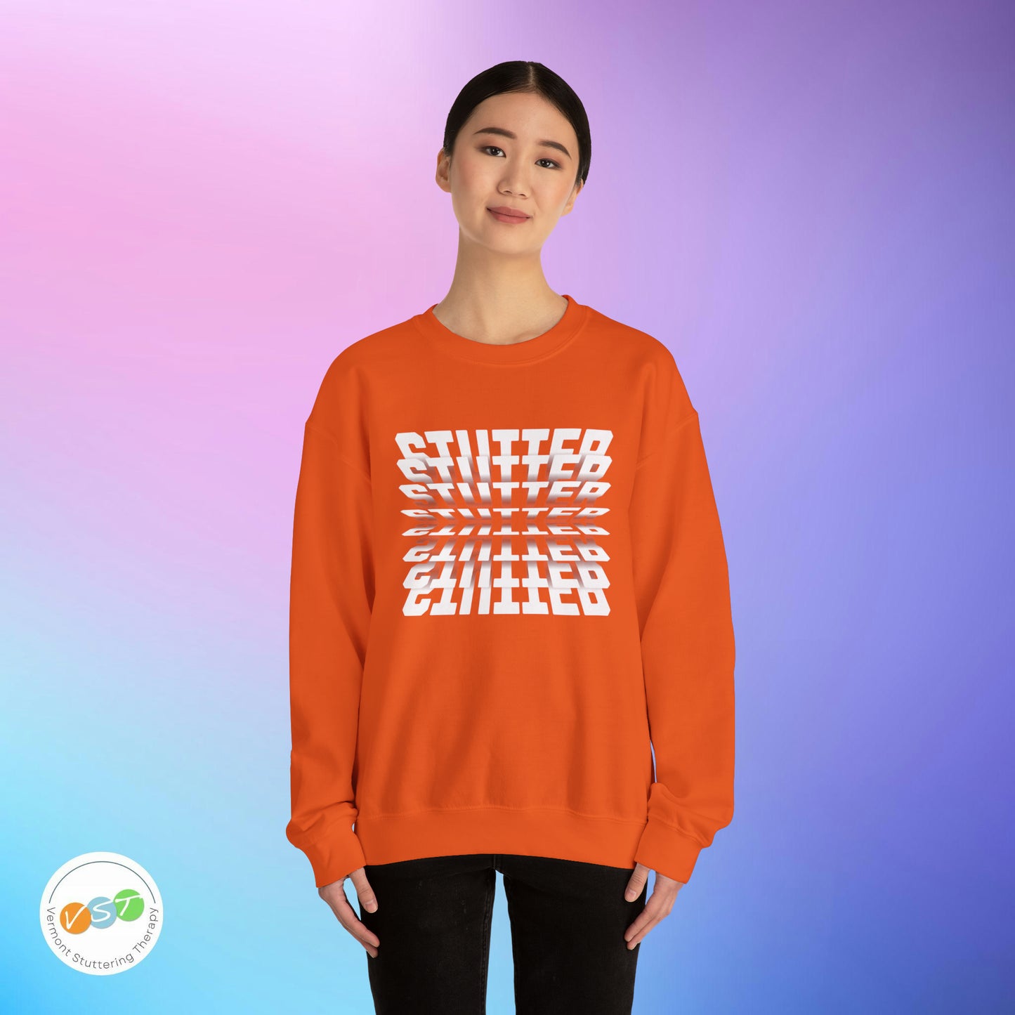 90s Flip Effect Stuttering Sweatshirt