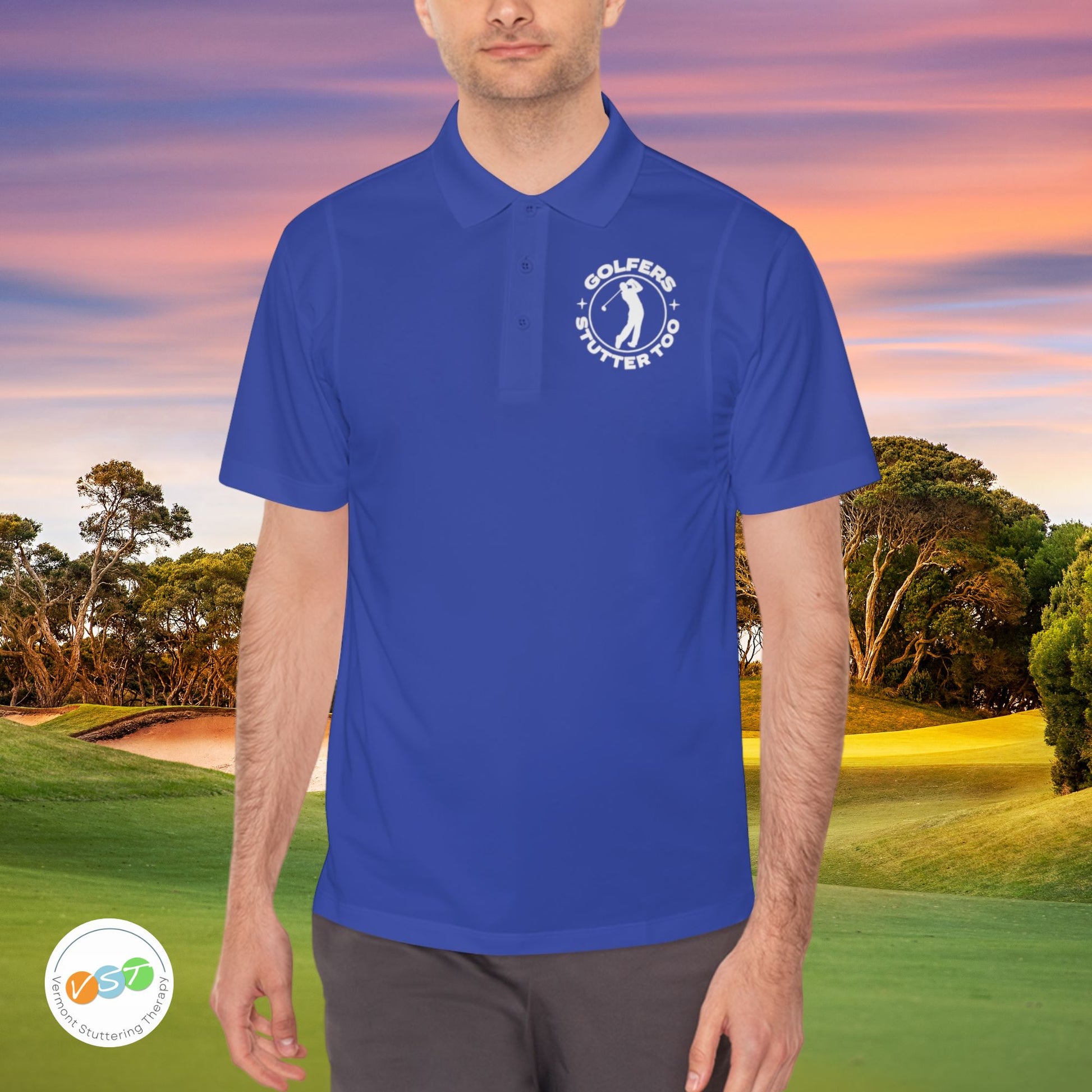 Golfers Stutter Too Men's Polo Shirt