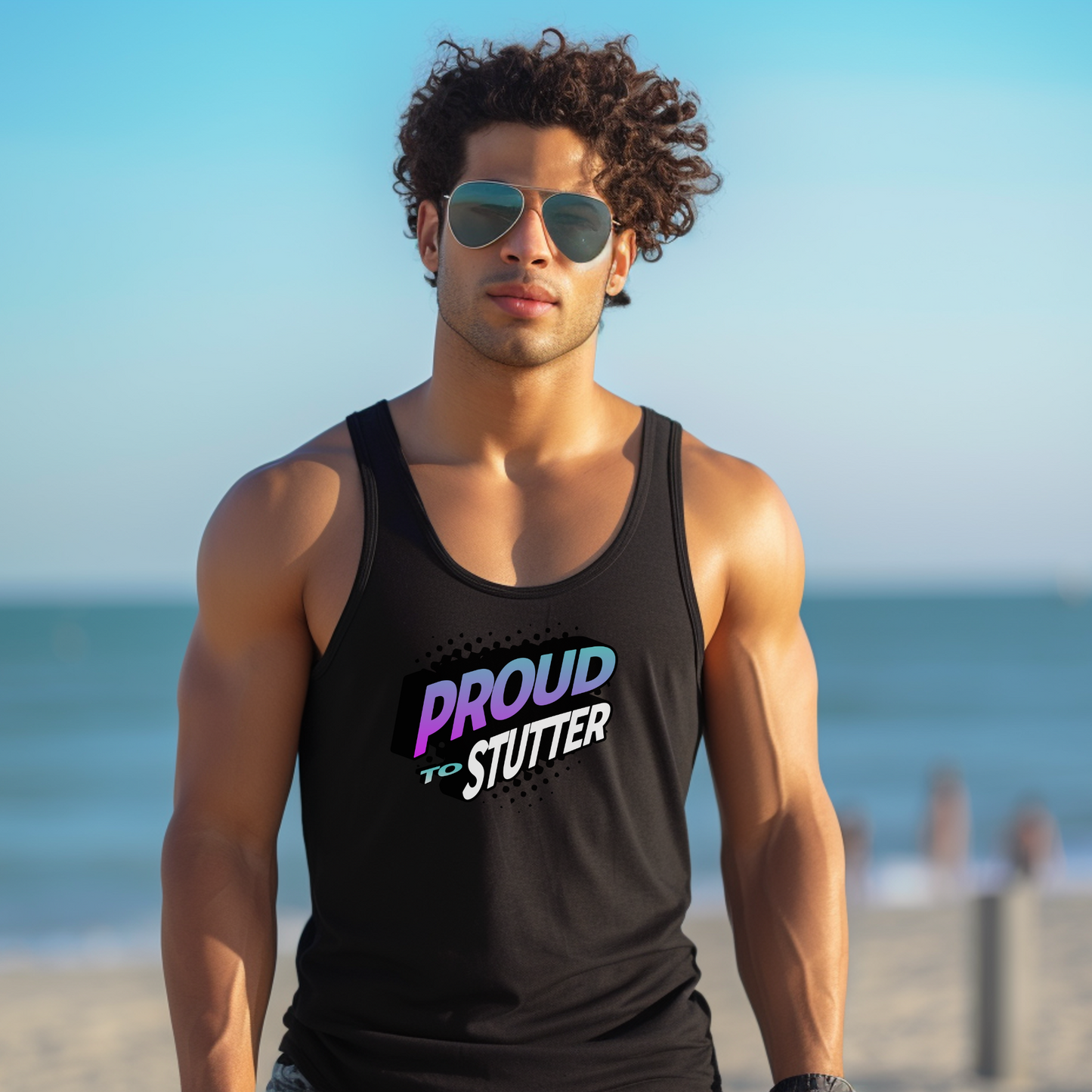 Proud to Stutter NSA Conference - Unisex Stuttering Tank Top