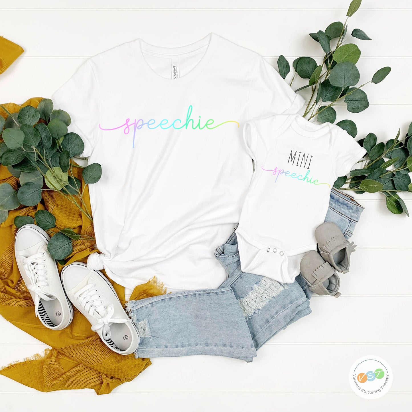 "Mini Speechie" Infant Bodysuit (see link to order matching mommy "Speechie" T-shirt separately)