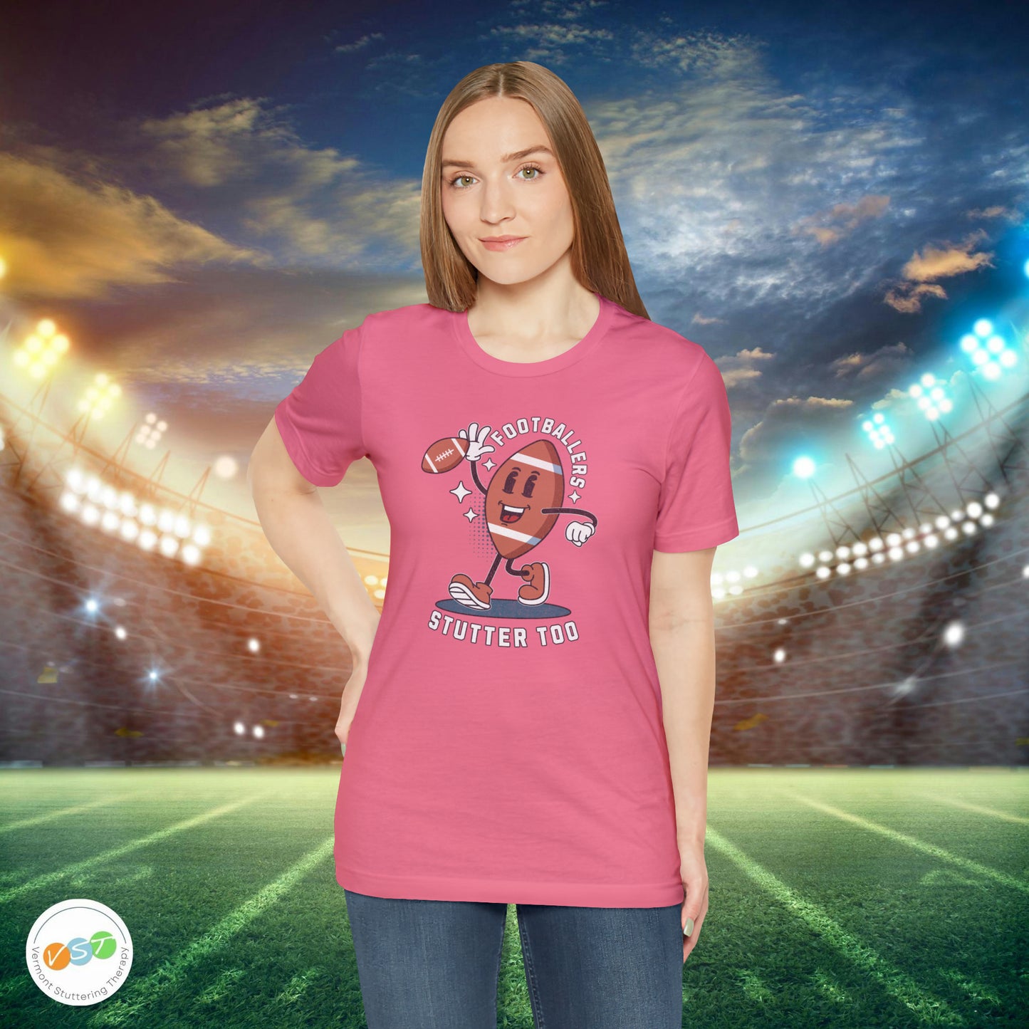 Footballers Stutter Too Retro T-shirt