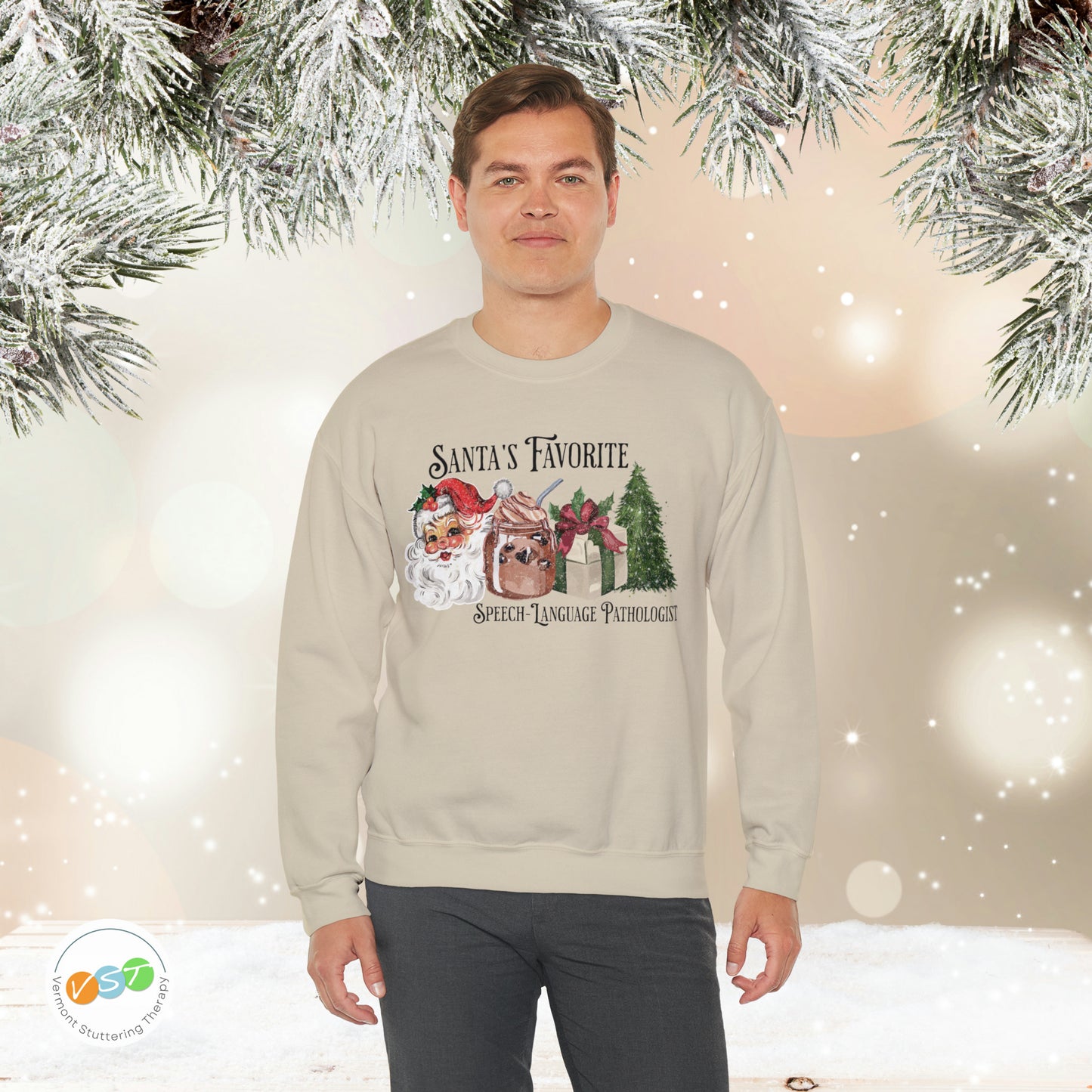 Santa's Favorite SLP Vintage Christmas Sweatshirt