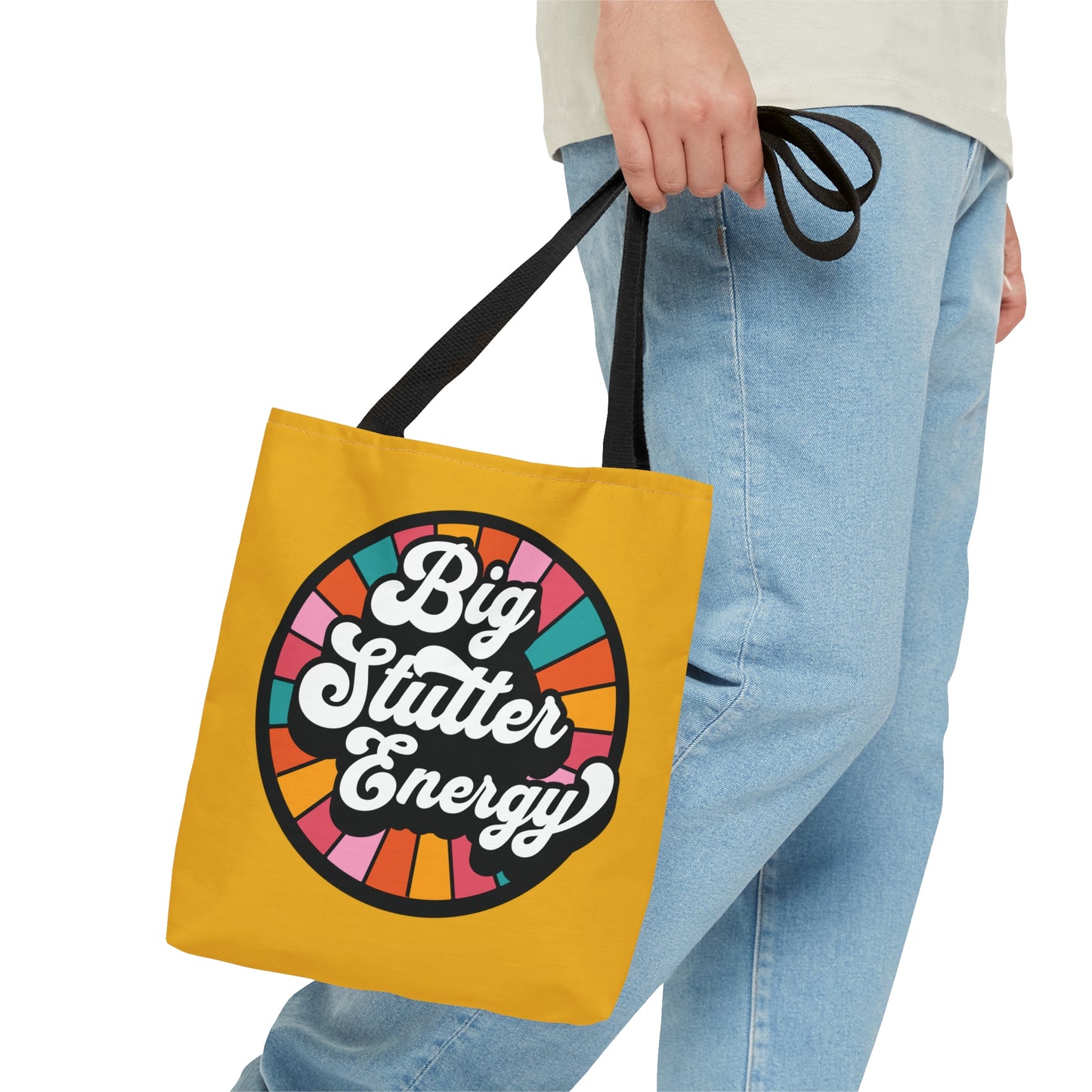 Big Stutter Energy Bold Retro Stutter Tote Bag