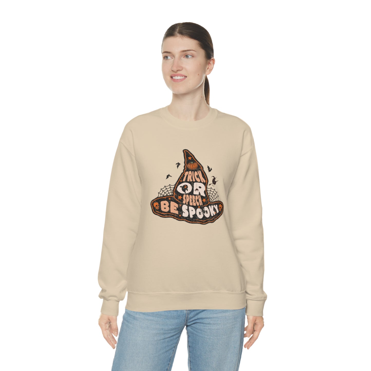 Trick or Speech Witch Hat SLP Halloween Sweatshirt for SLP / SLPA