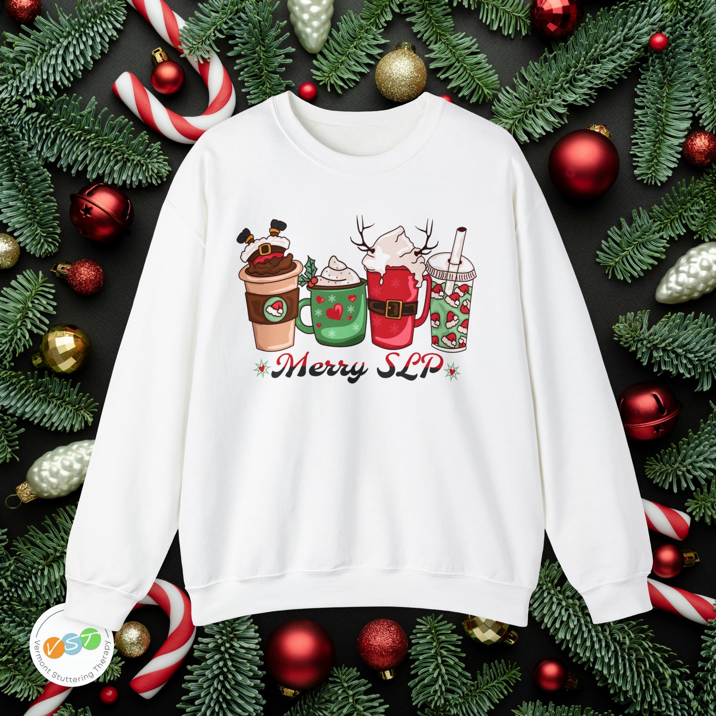 Merry SLP Coffee Christmas Sweatshirt