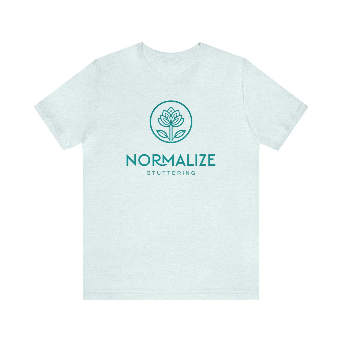 Normalize Stuttering Minimalist Floral Stuttering Shirt