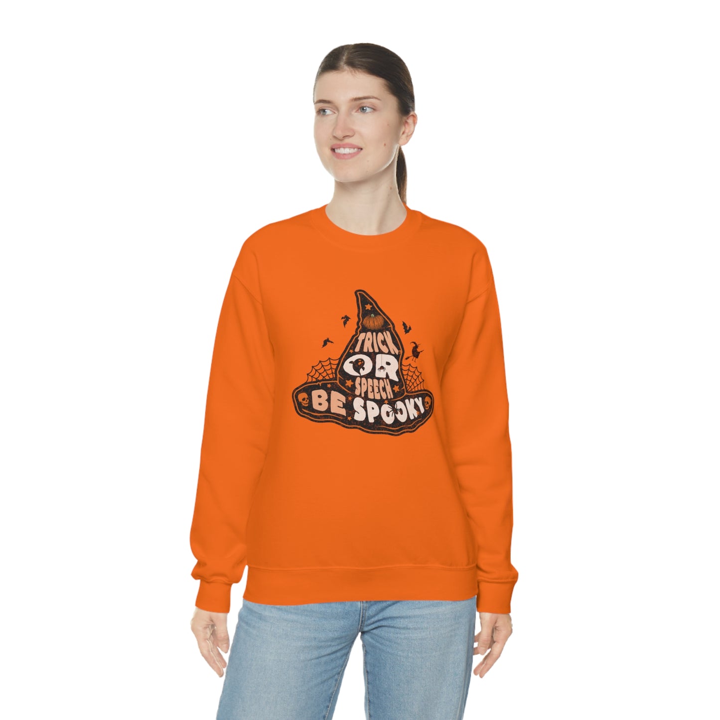 Trick or Speech Witch Hat SLP Halloween Sweatshirt for SLP / SLPA