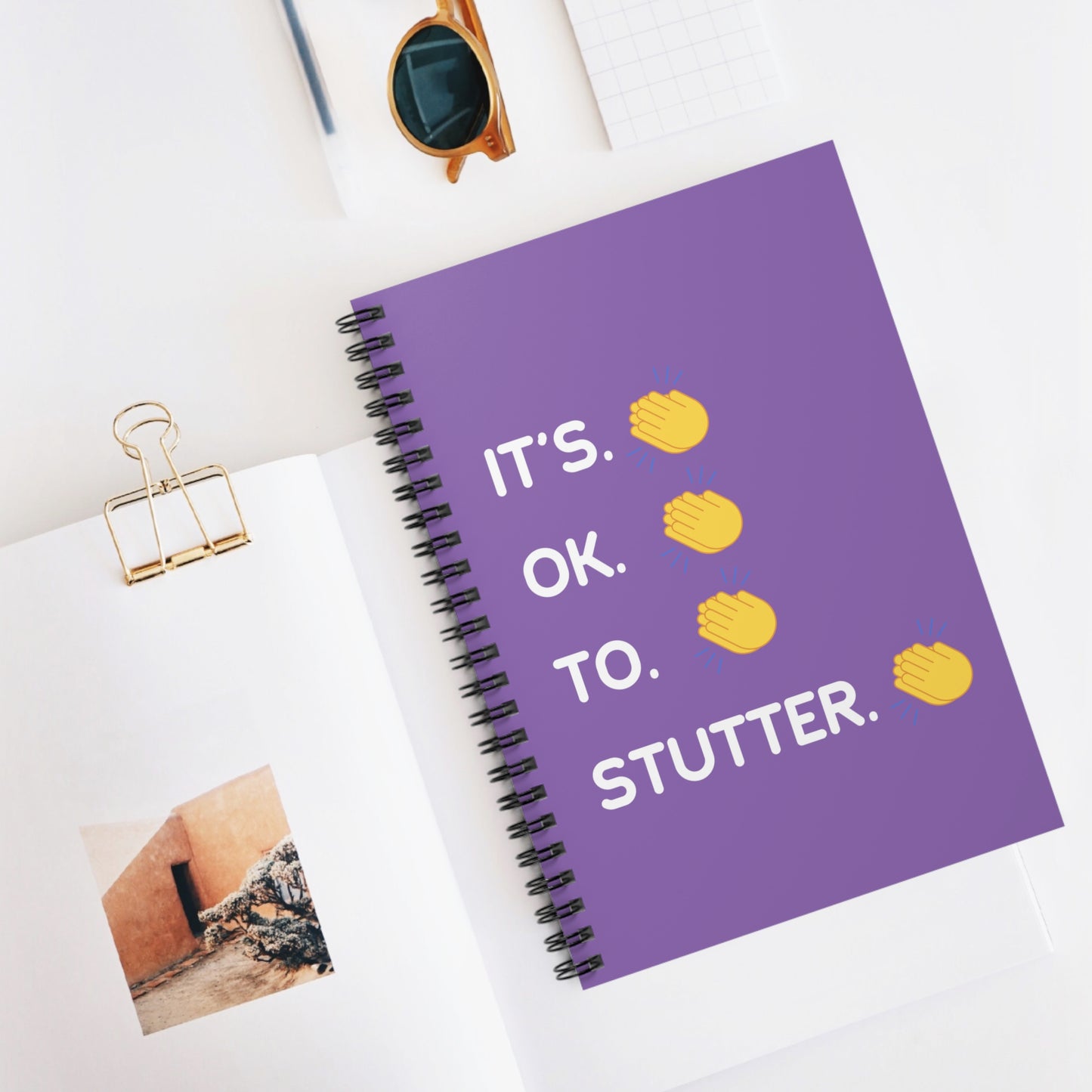 It's OK to Stutter Spiral Notebook