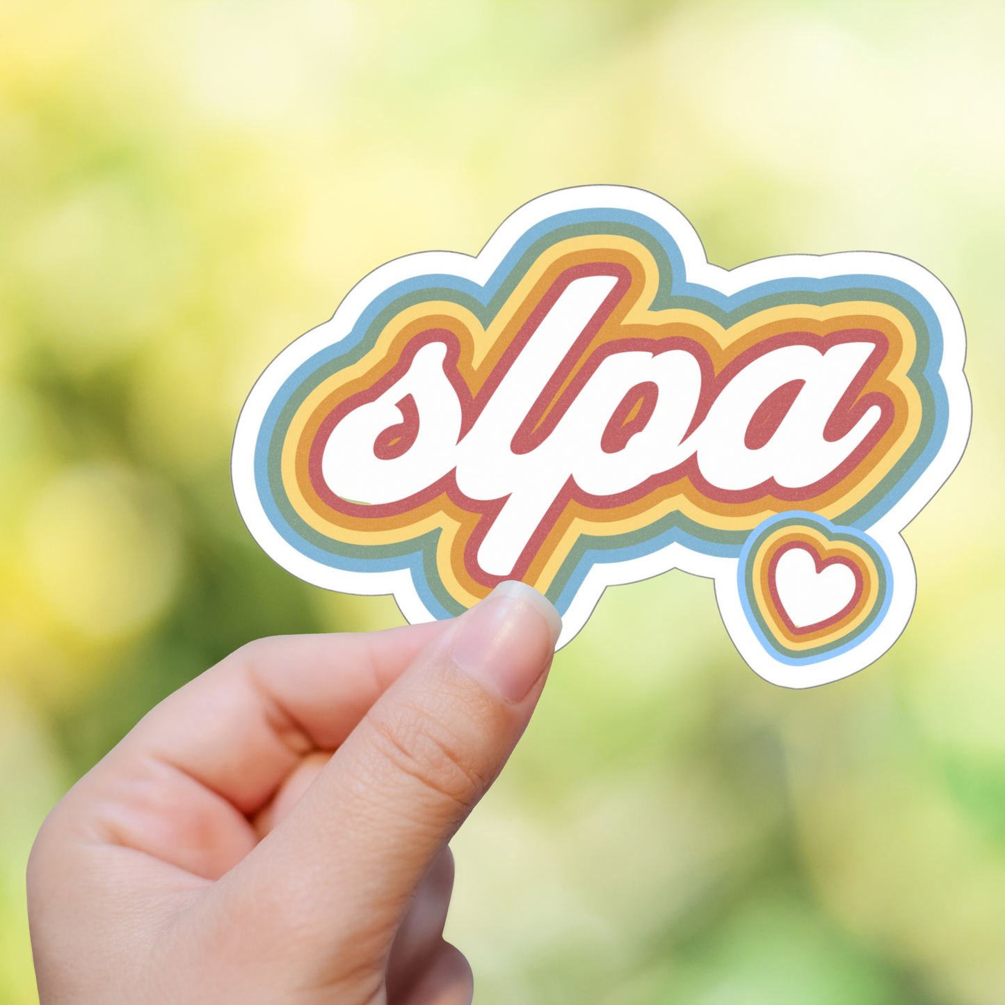 Retro SLPA Sticker for Speech-Language Pathology Assistant