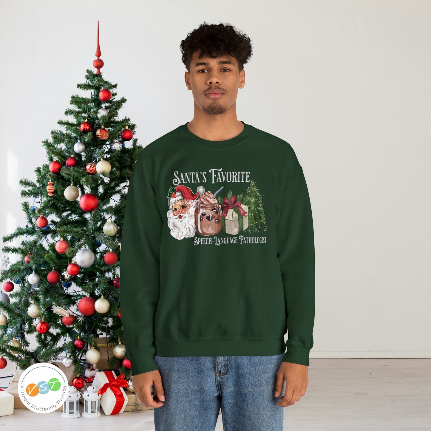 Santa's Favorite SLP Vintage Christmas Sweatshirt