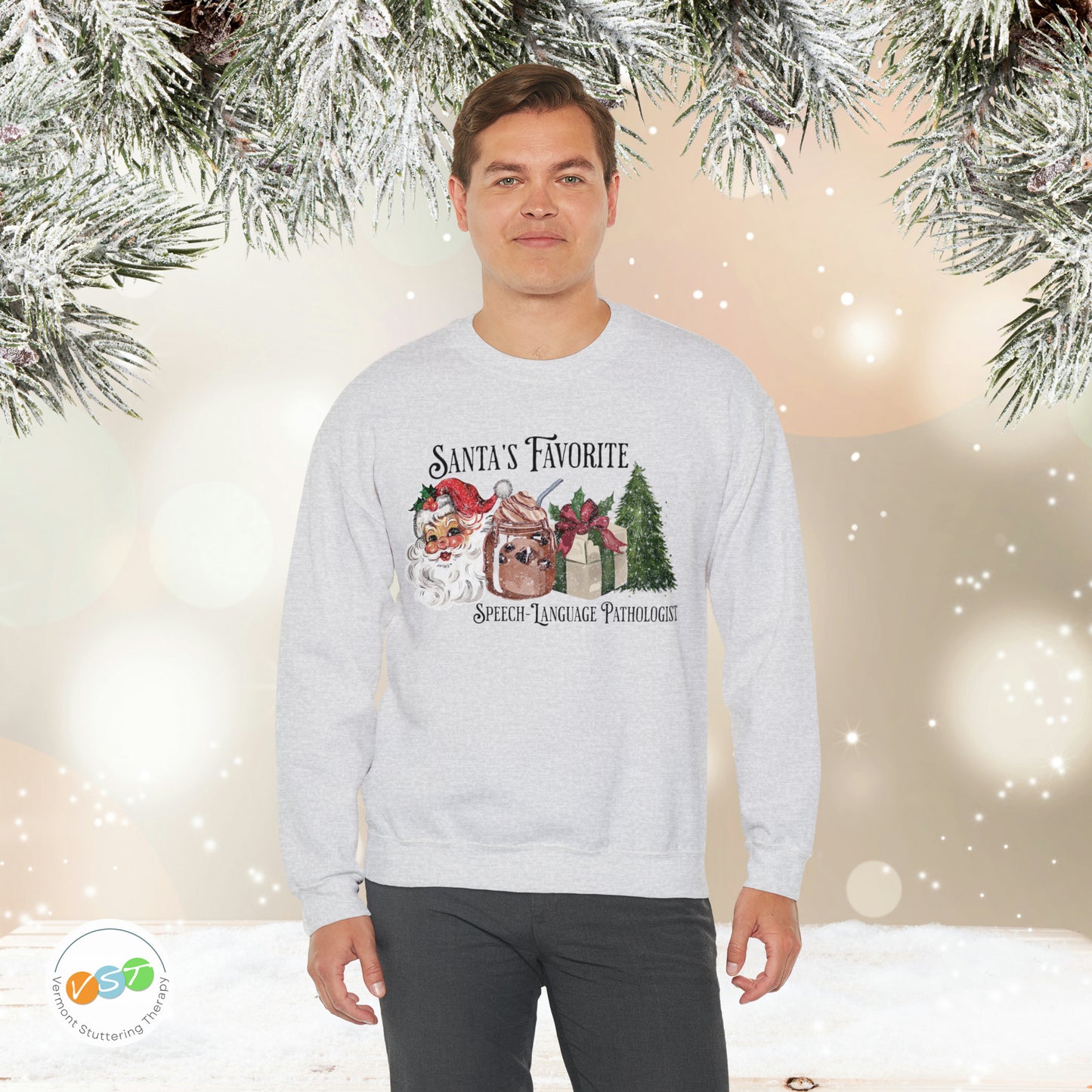 Santa's Favorite SLP Vintage Christmas Sweatshirt