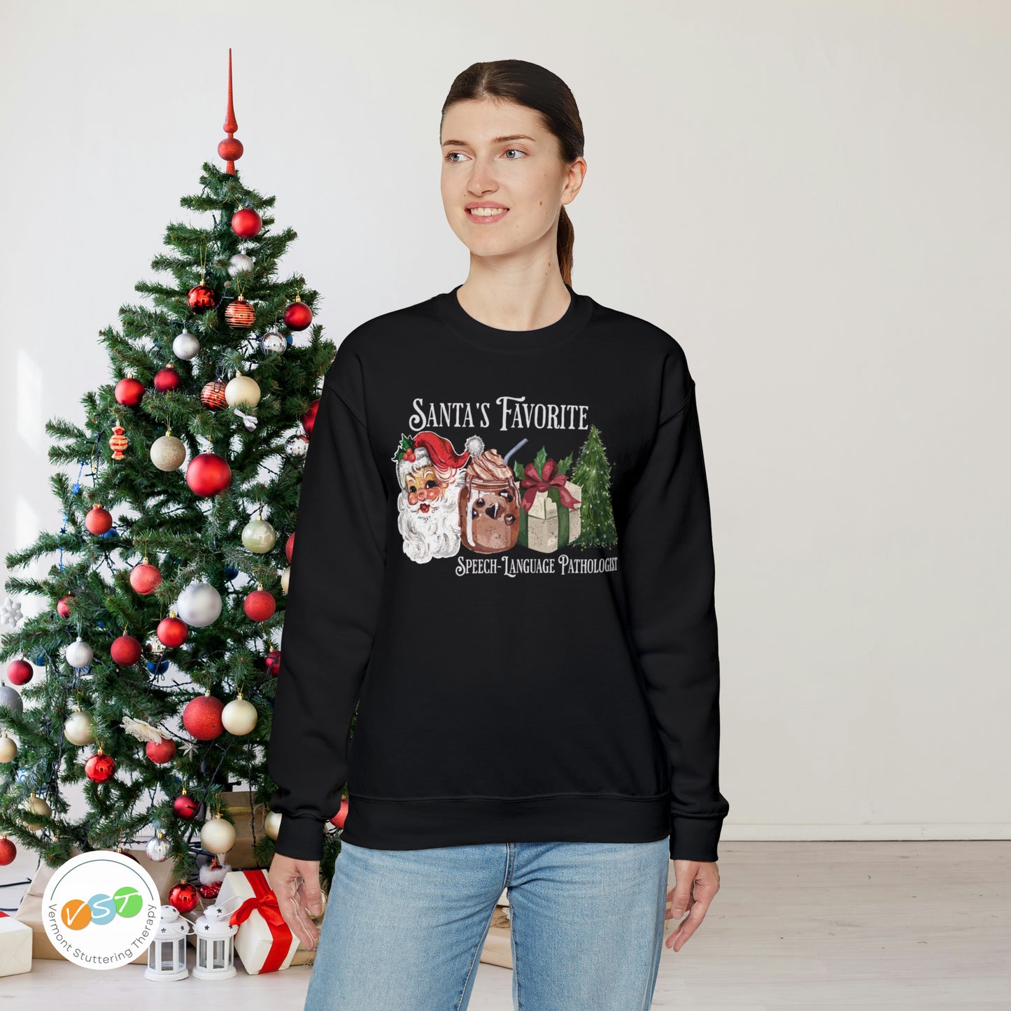 Santa's Favorite SLP Vintage Christmas Sweatshirt