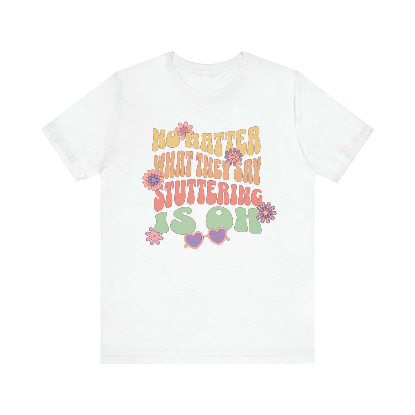No Matter What They Say Retro 70s Text Stutter Shirt