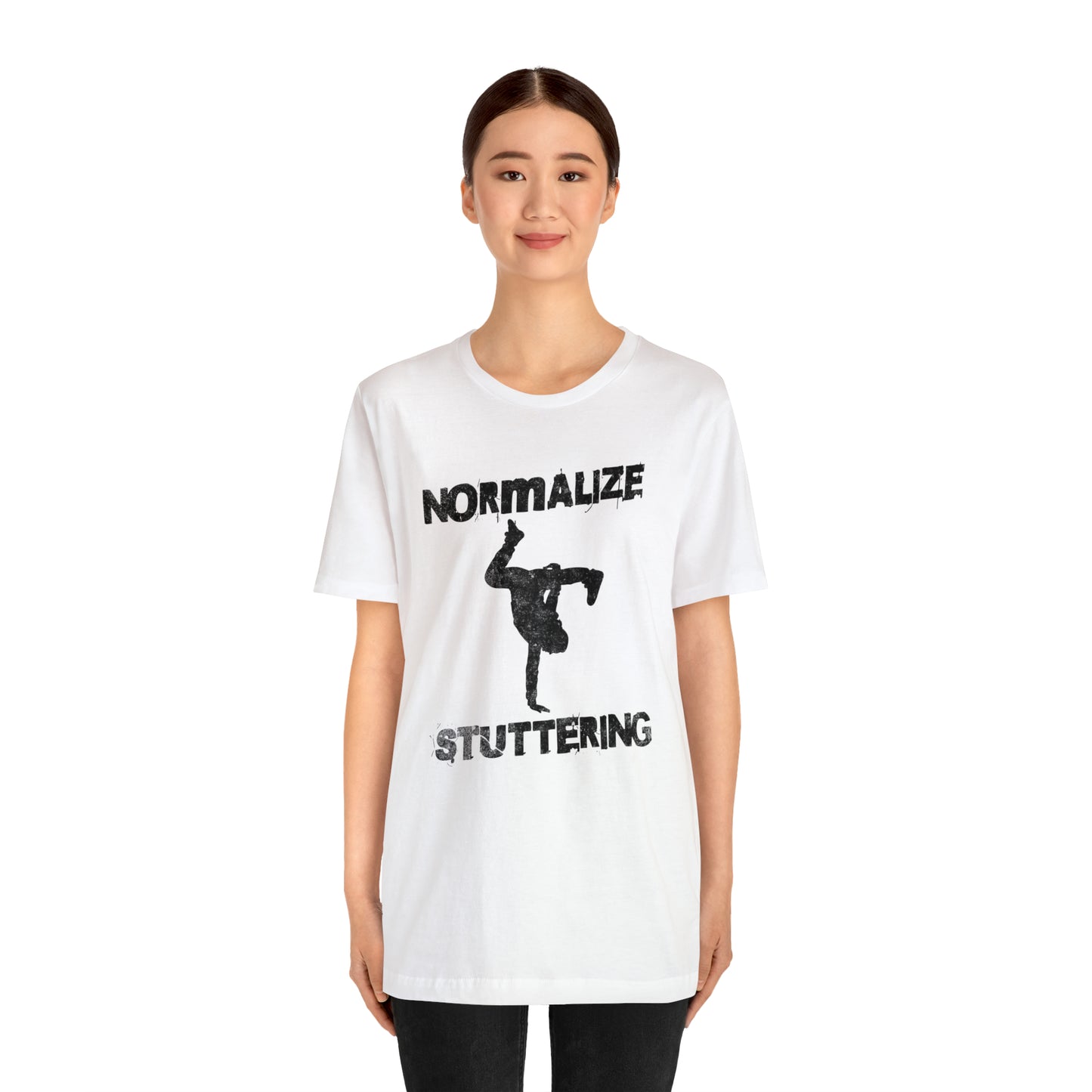 Normalize Stuttering Breakdancer Grunge Tshirt