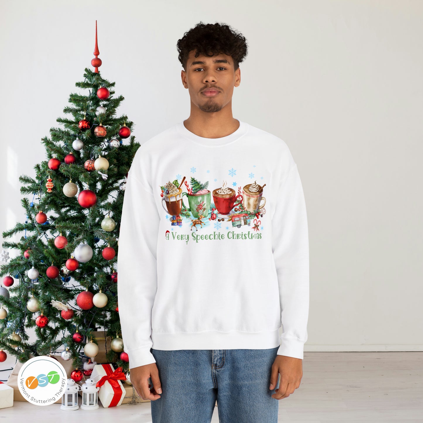 A Very Speechie Christmas Sweatshirt Gift for SLP / SLPA