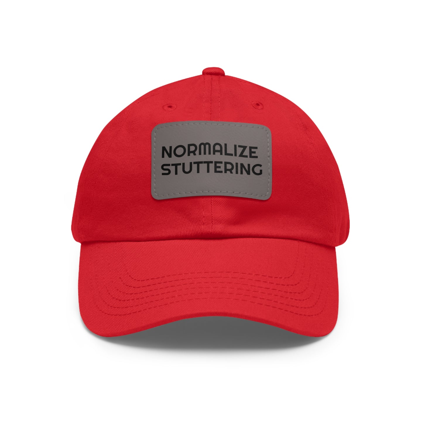 Normalize Stuttering Strapback Hat with Leather Patch