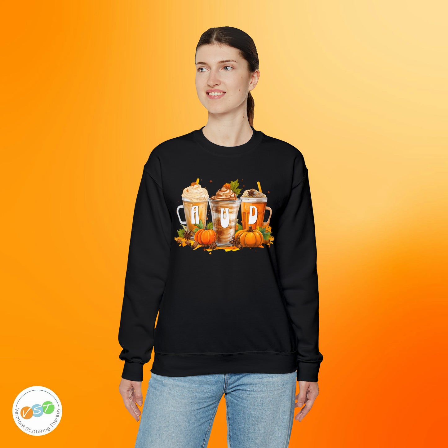 AUD Fall Pumpkin Latte Coffee Sweatshirt Gift