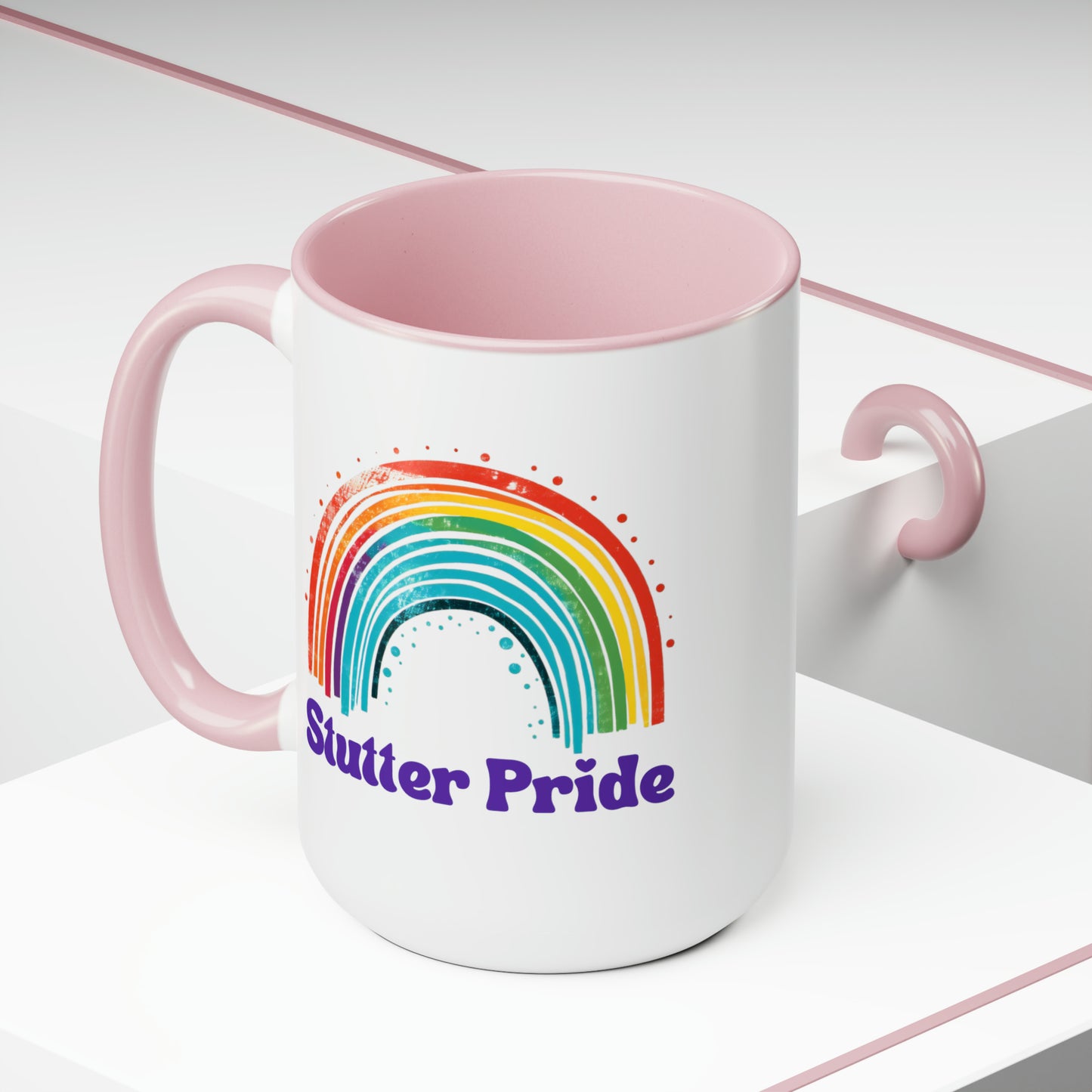 Stutter Pride Rainbow 15oz Mug