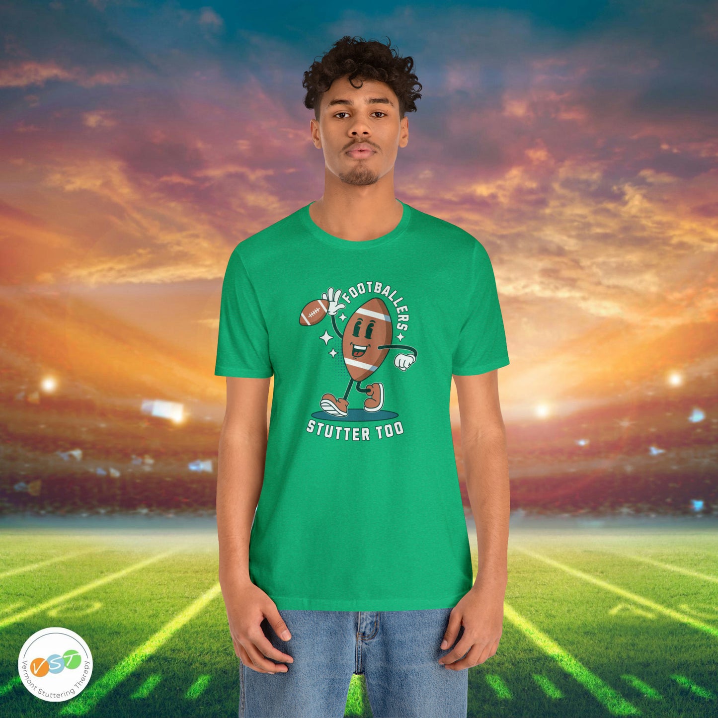 Footballers Stutter Too Retro T-shirt