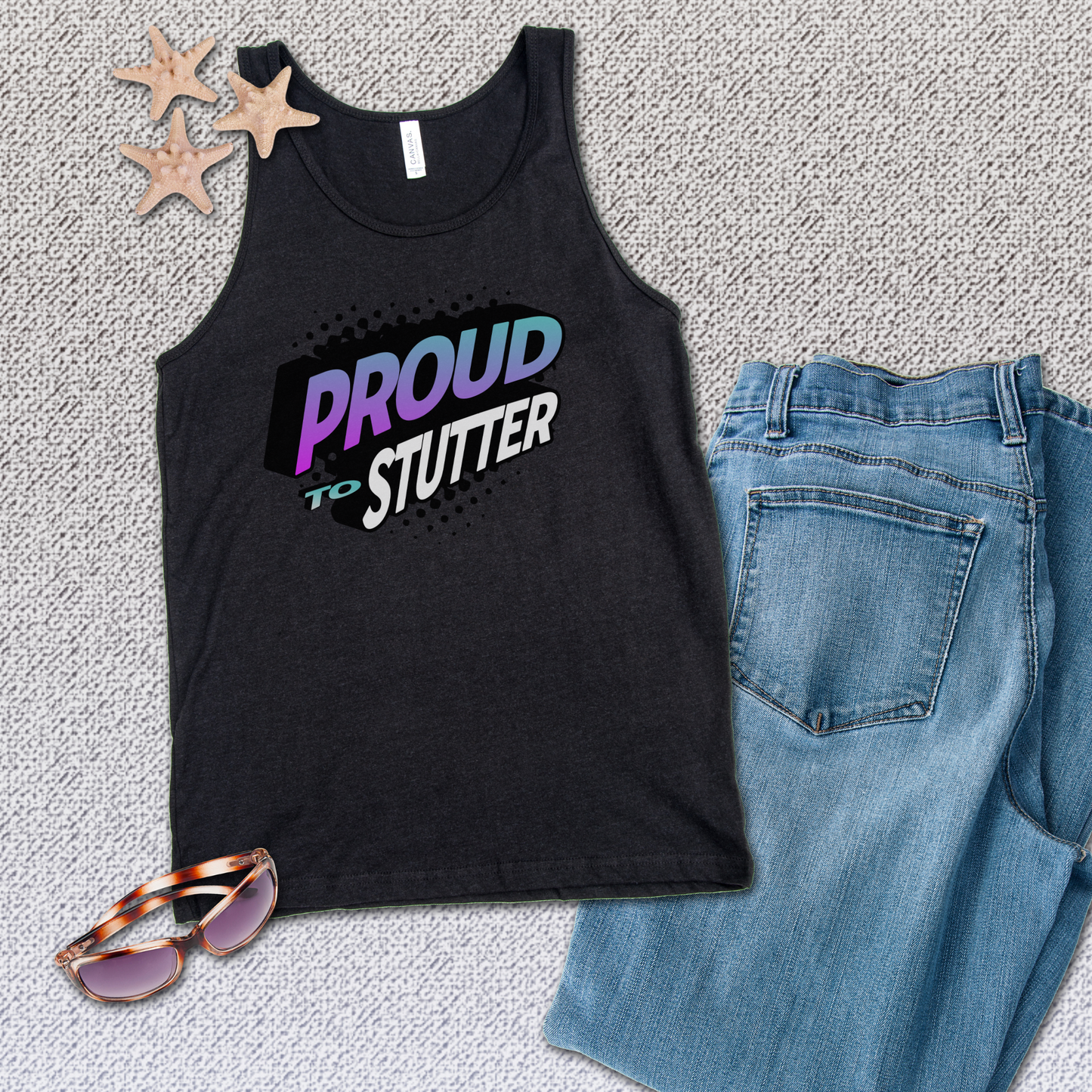 Proud to Stutter NSA Conference - Unisex Stuttering Tank Top