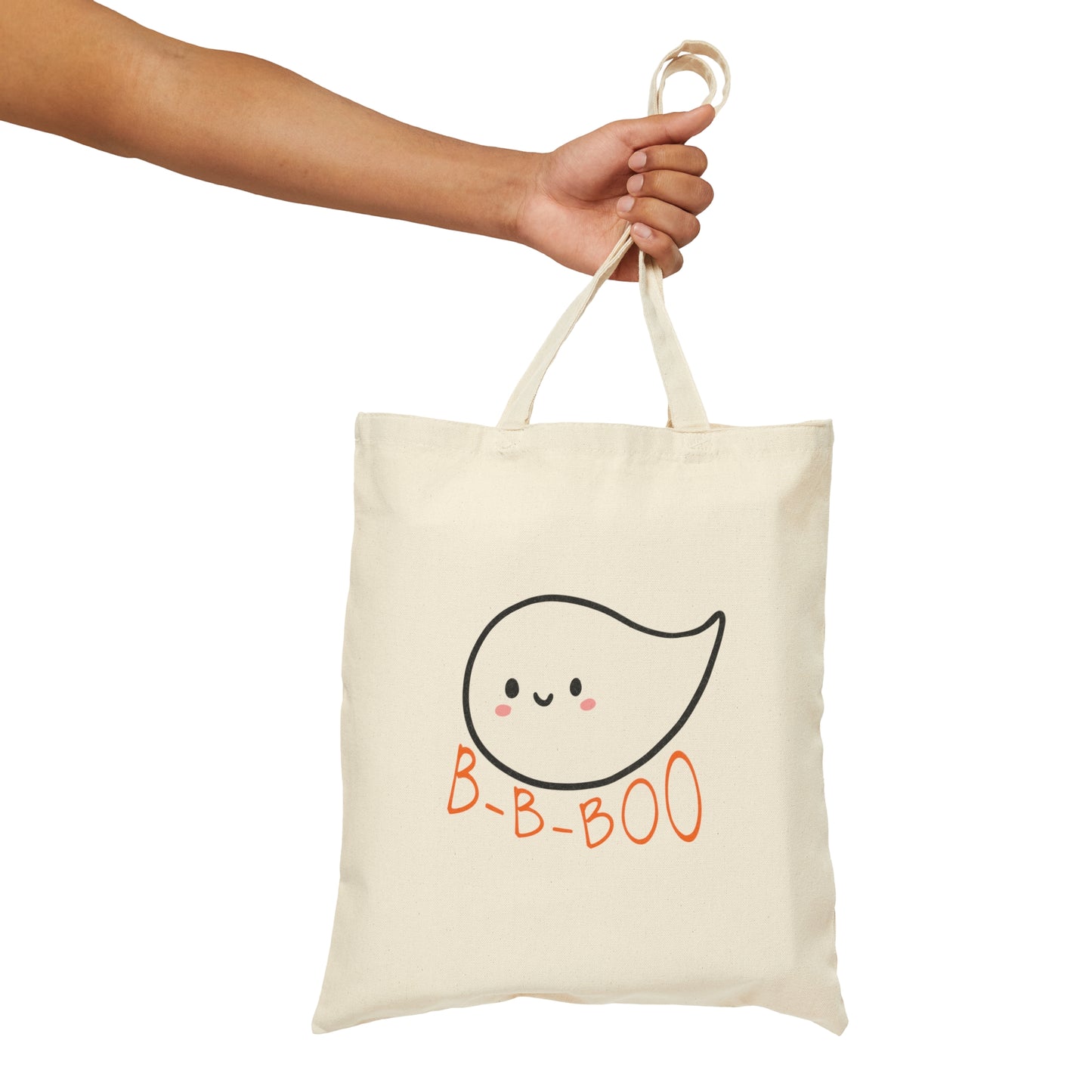 B-B-Boo Ghost Halloween Tote for Person who Stutters