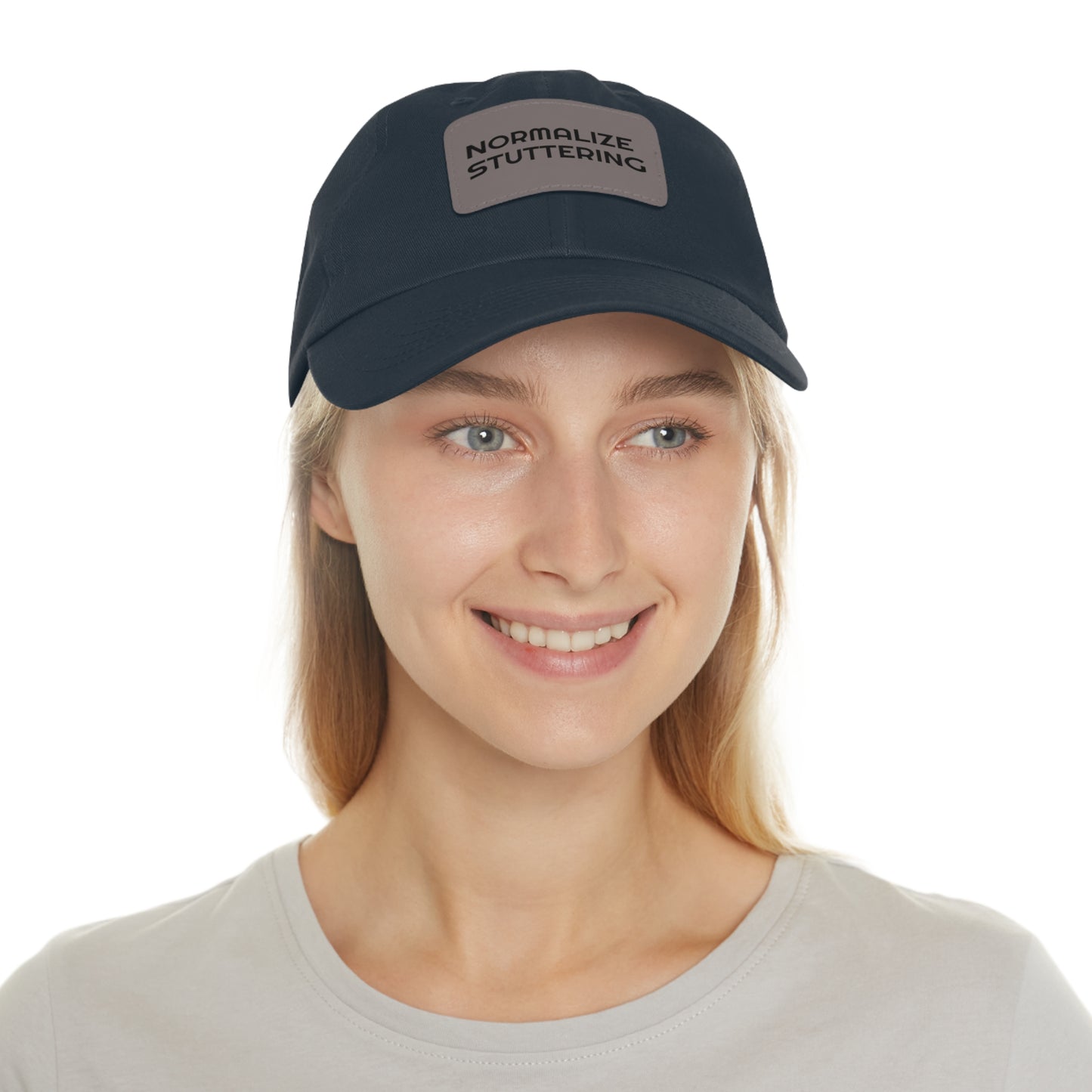 Normalize Stuttering Strapback Hat with Leather Patch