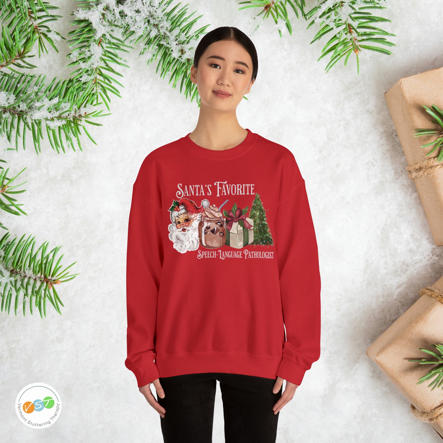 Santa's Favorite SLP Vintage Christmas Sweatshirt