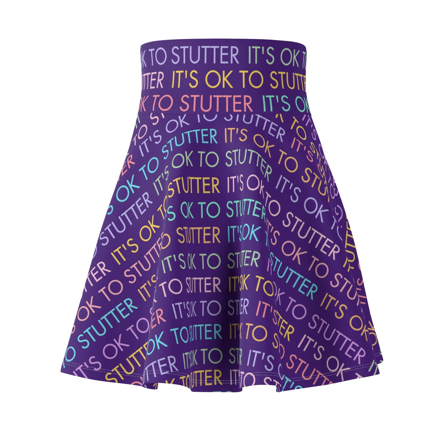 It's OK to Stutter Women's Skater Skirt