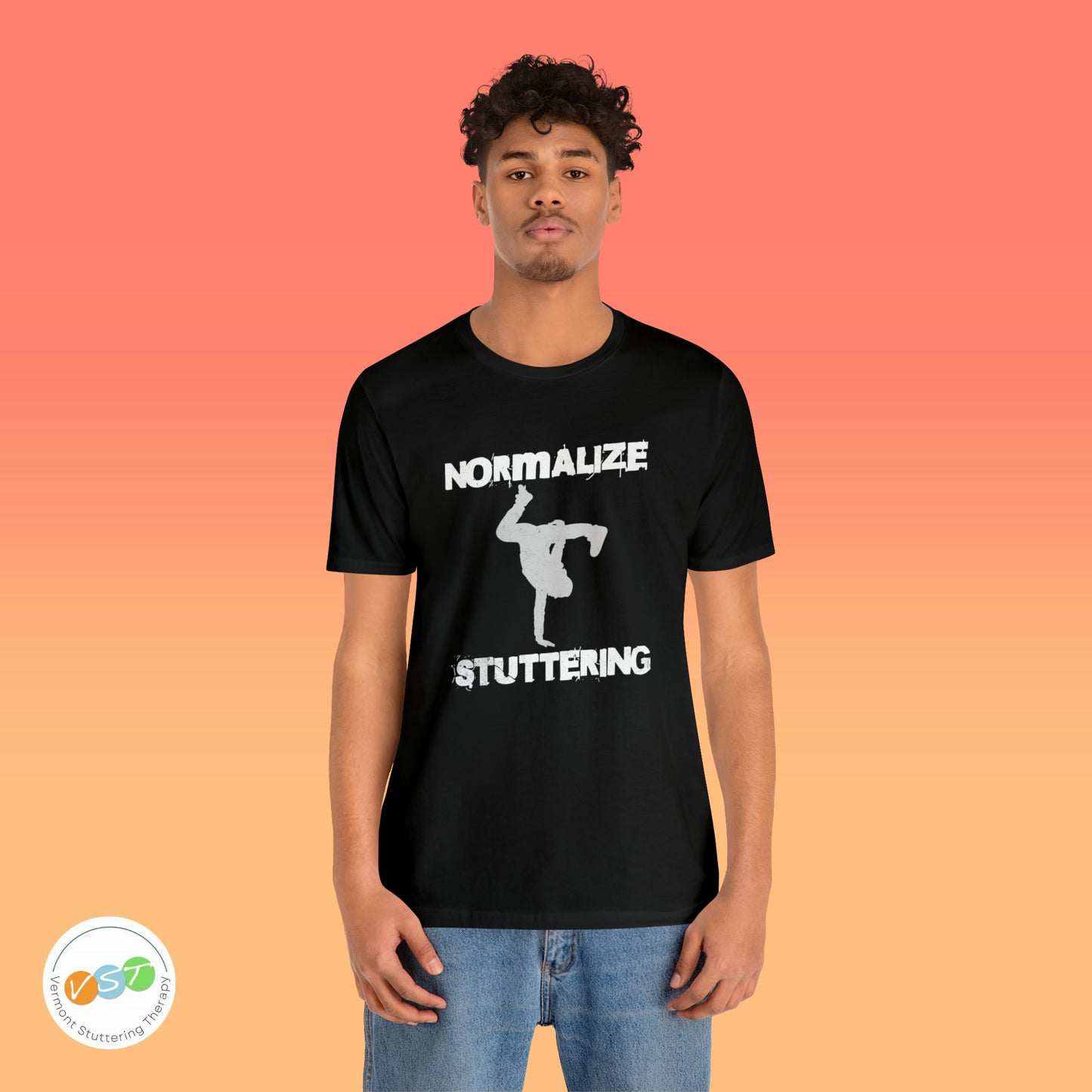 Normalize Stuttering Breakdancer Grunge Tshirt