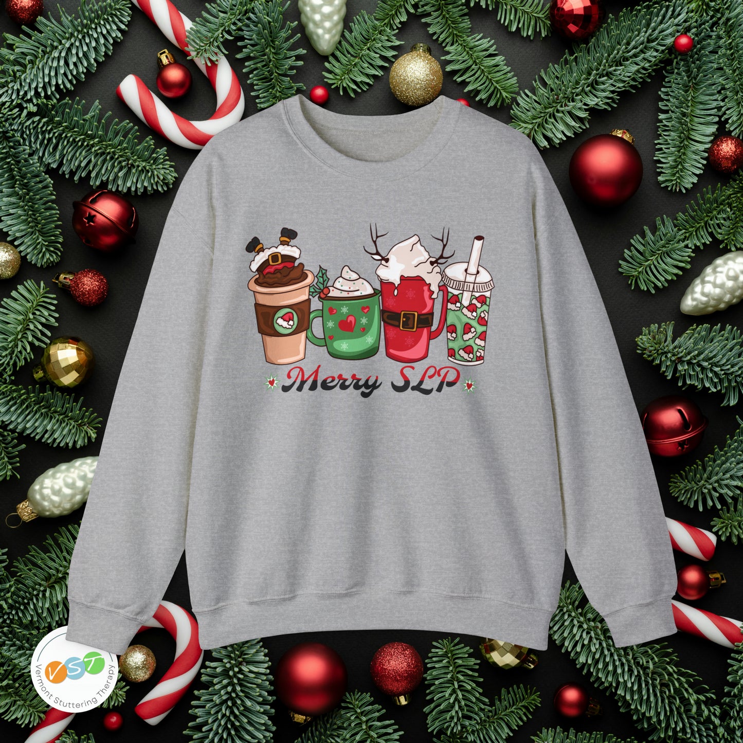 Merry SLP Coffee Christmas Sweatshirt