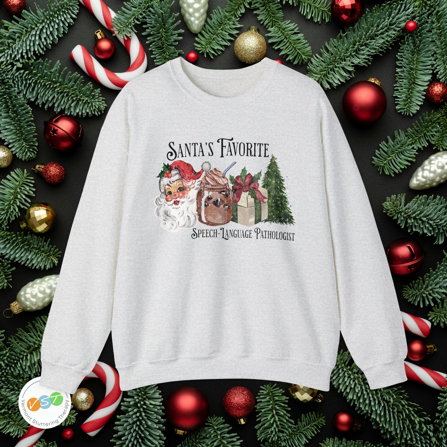 Santa's Favorite SLP Vintage Christmas Sweatshirt