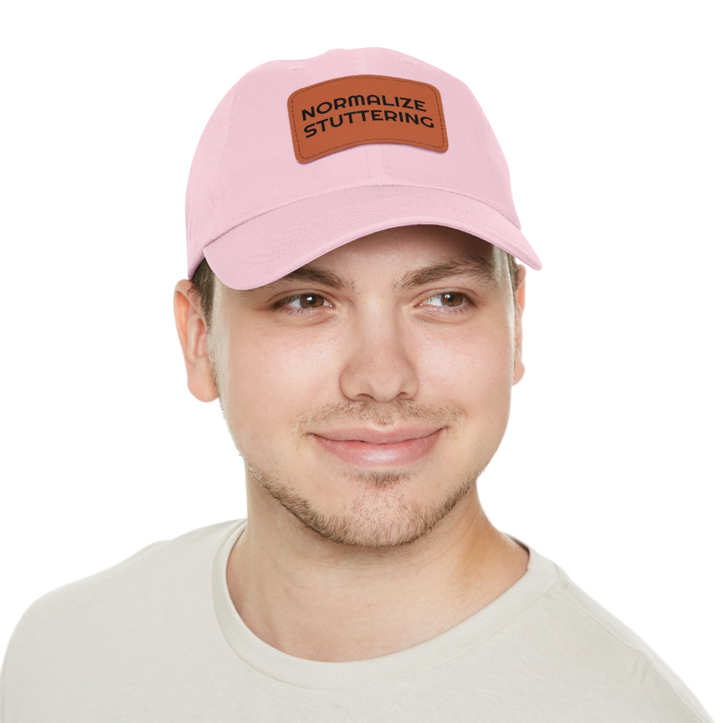 Normalize Stuttering Strapback Hat with Leather Patch