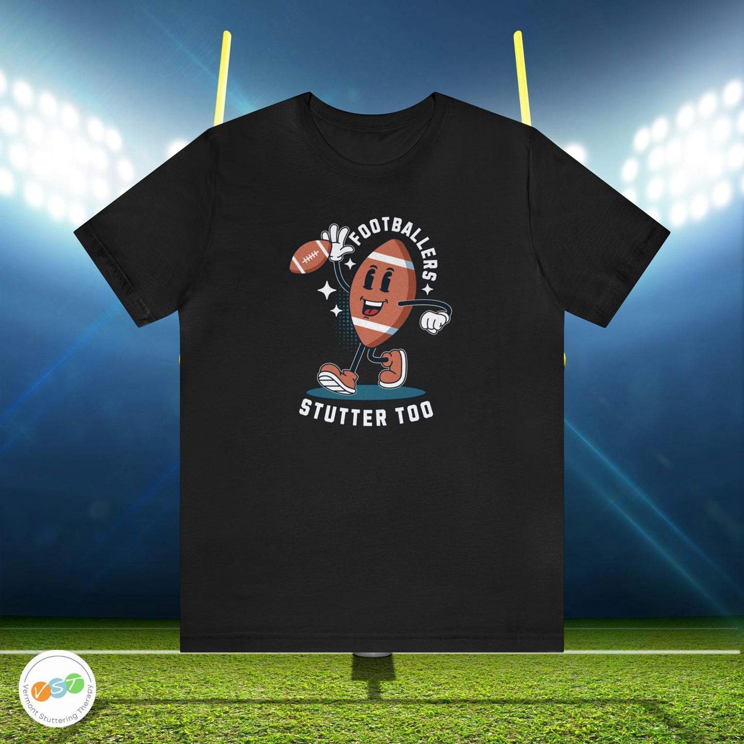 Footballers Stutter Too Retro T-shirt