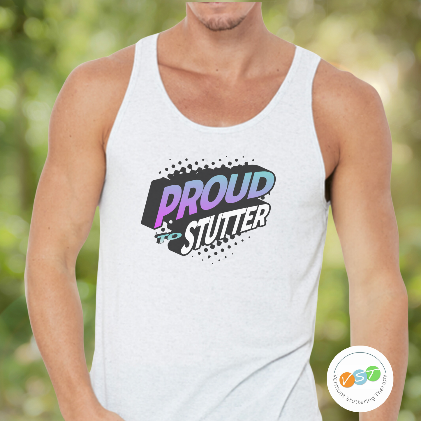 Proud to Stutter NSA Conference - Unisex Stuttering Tank Top