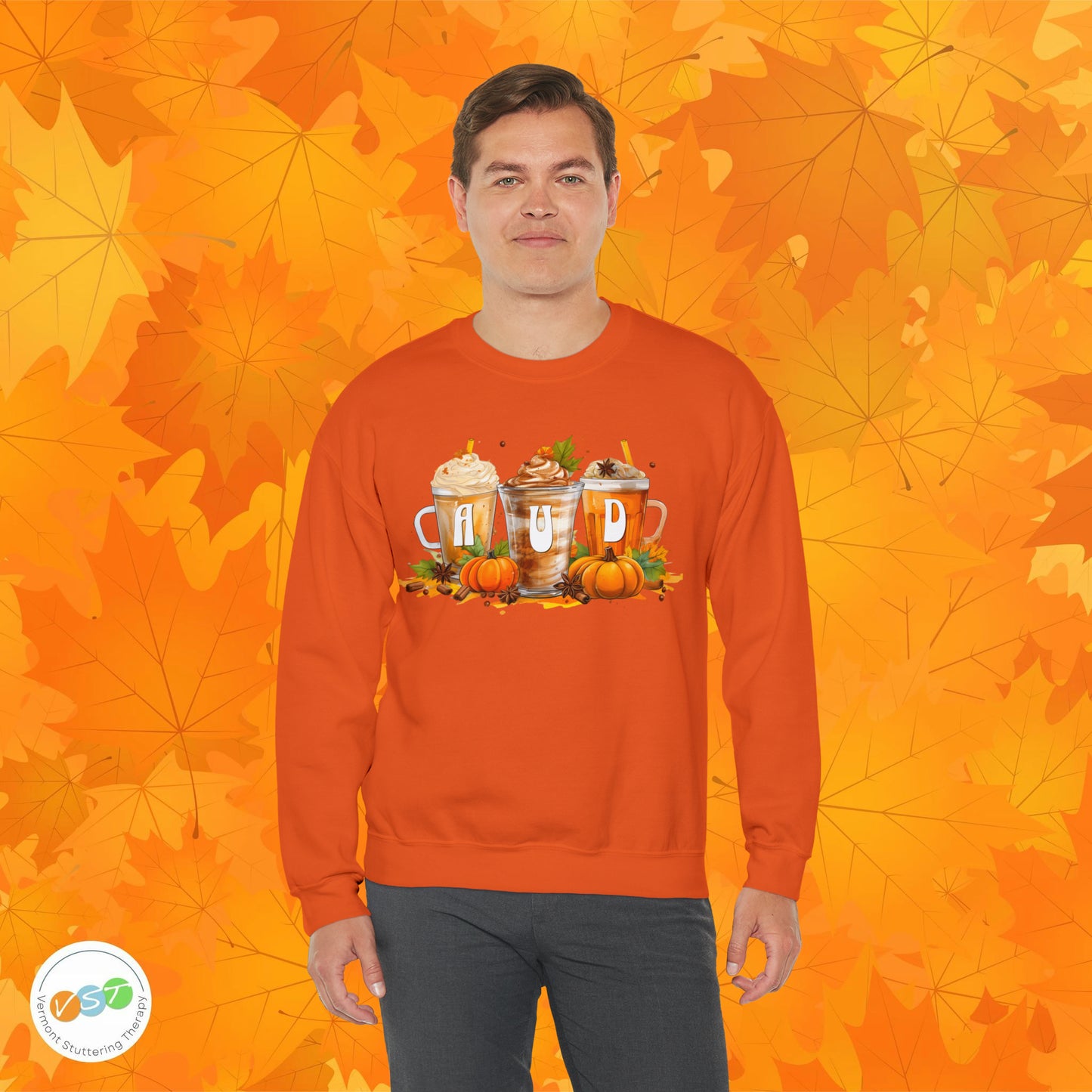 AUD Fall Pumpkin Latte Coffee Sweatshirt Gift