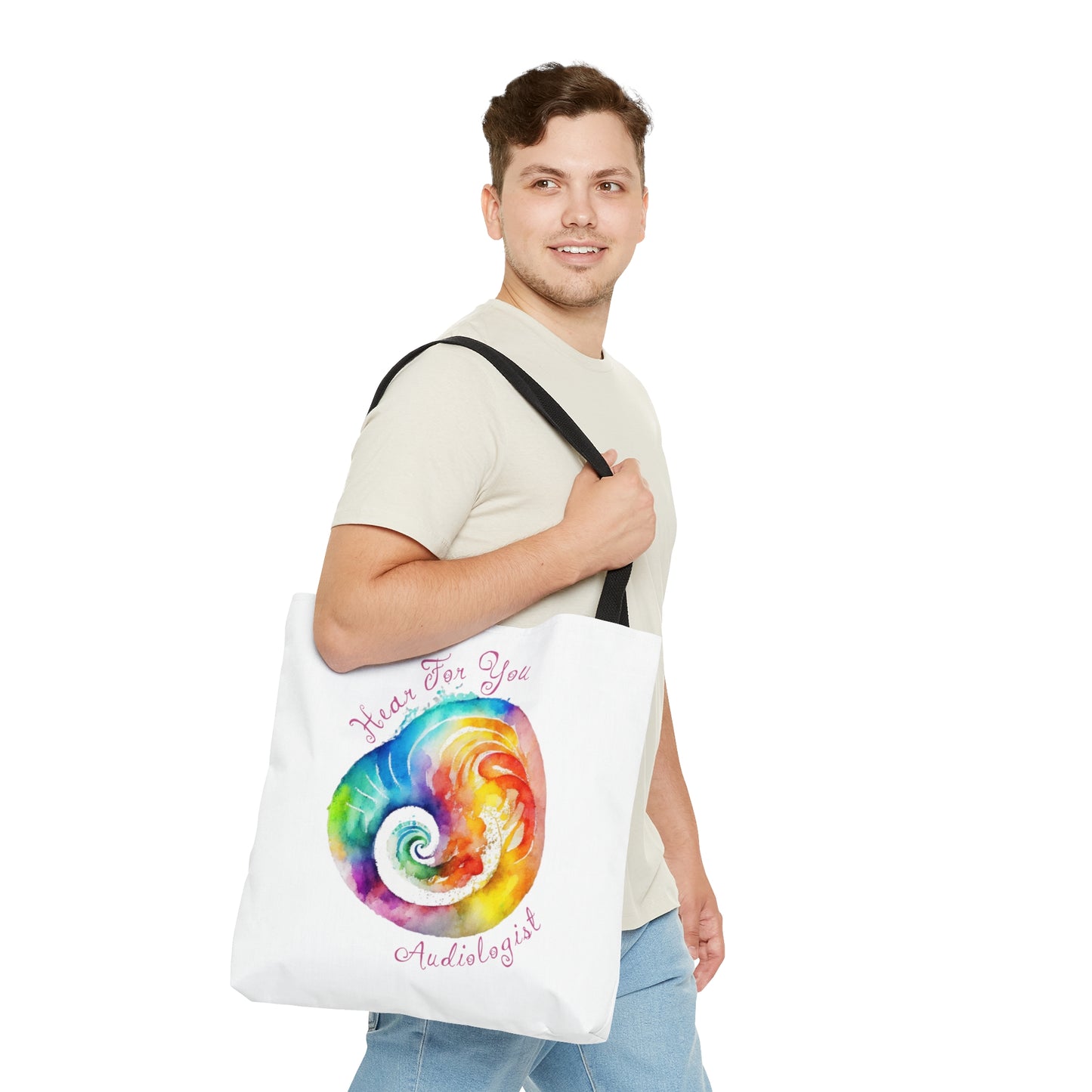 Hear for You Cochlea Tote for Audiologist - White