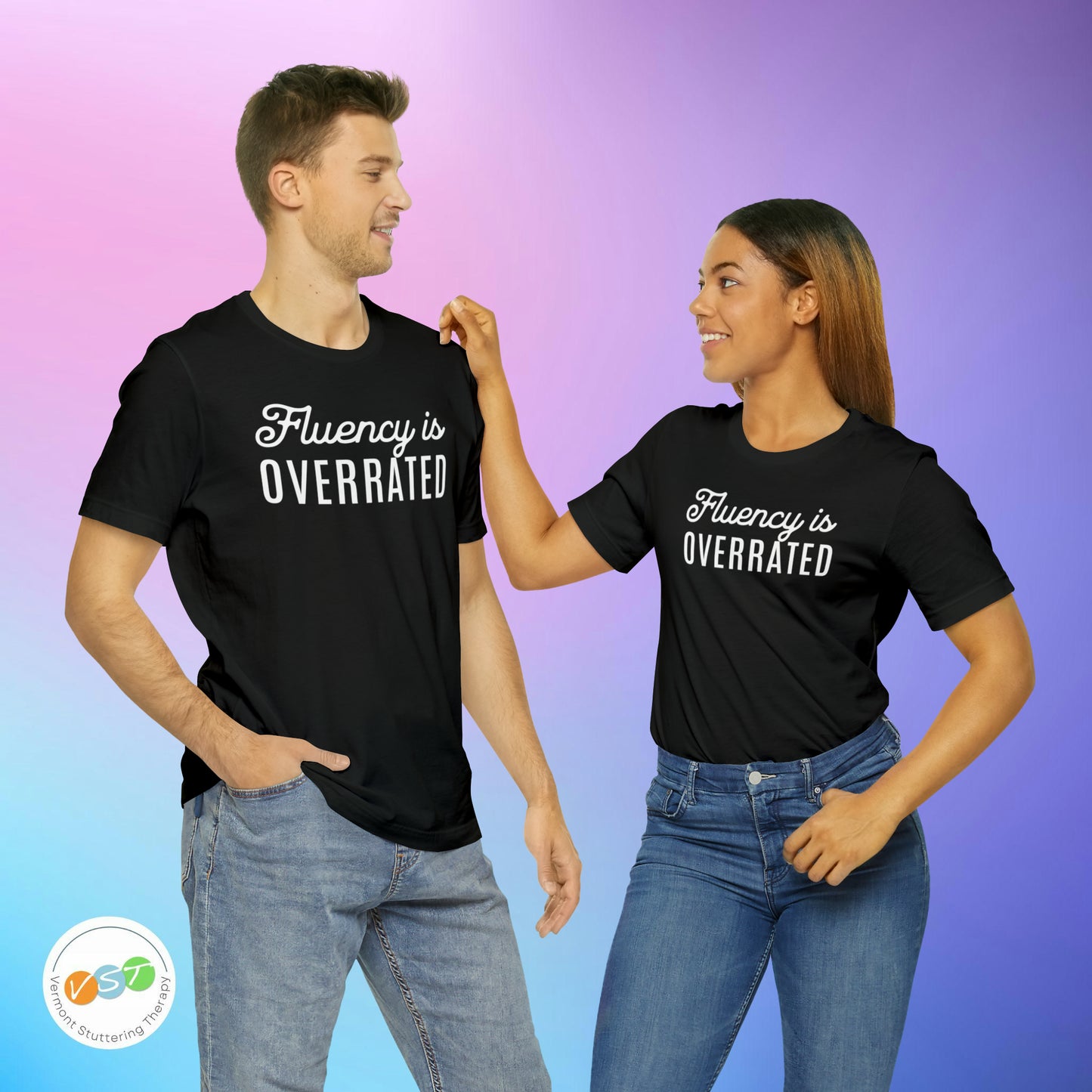 Fluency is Overrated Stuttering Tshirt