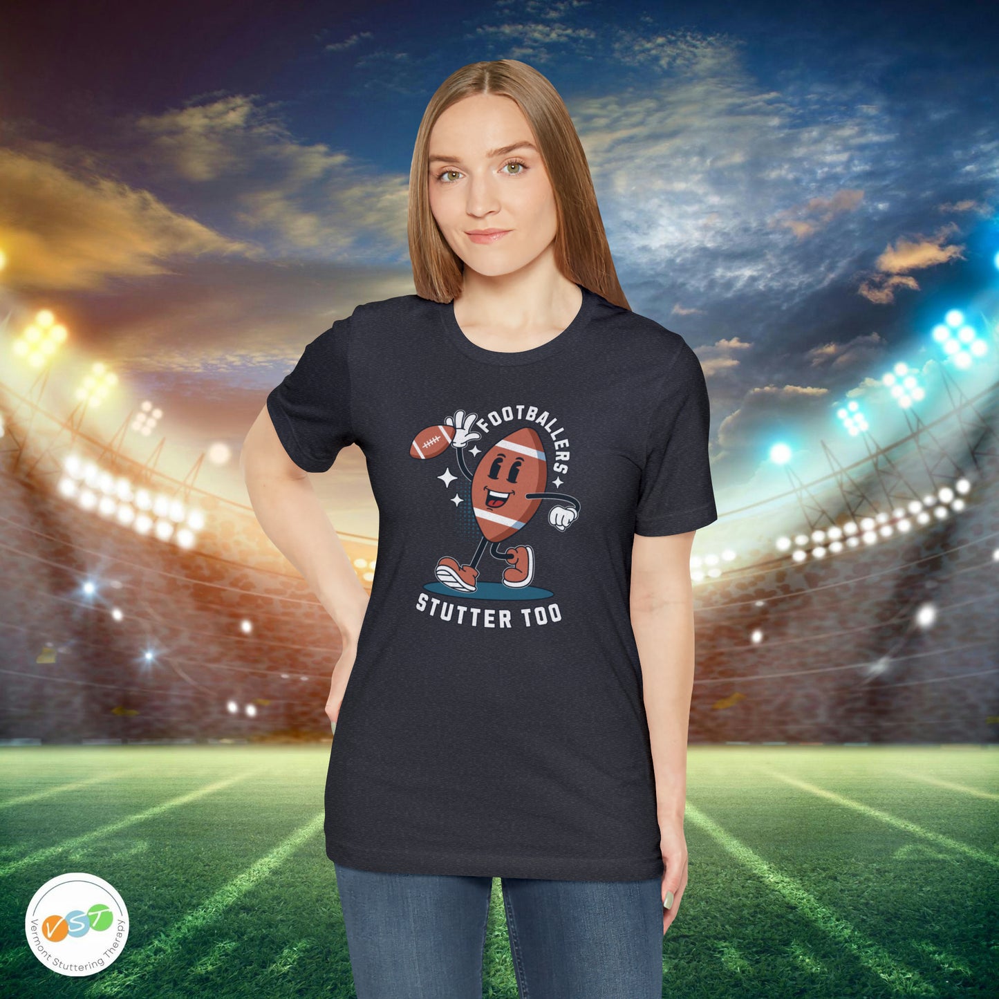 Footballers Stutter Too Retro T-shirt