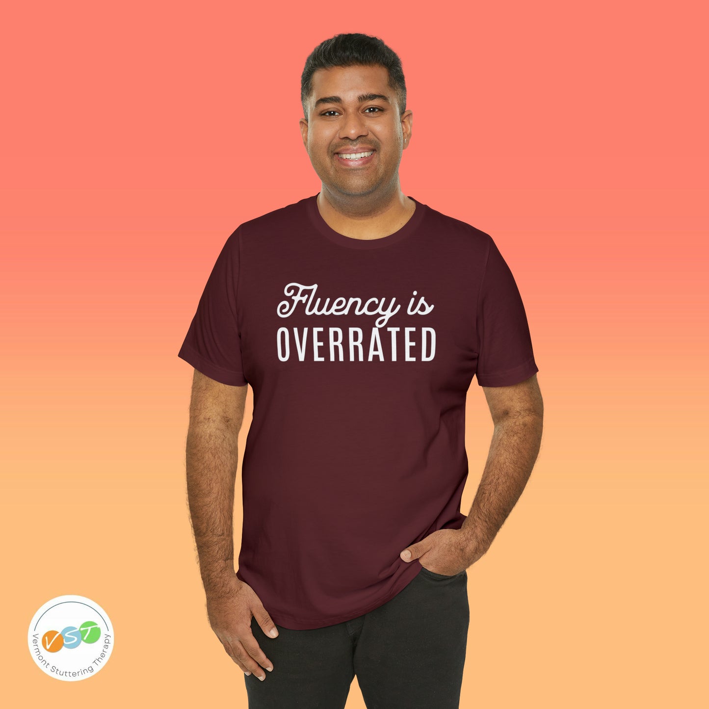 Fluency is Overrated Stuttering Tshirt